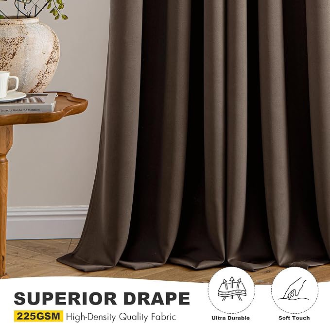 MIULEE Blackout Curtains for Bedroom Living Room 2 Panels, Thermal Insulated - Image 5