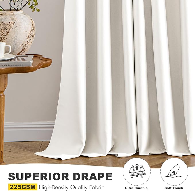 MIULEE Blackout Curtains for Bedroom Living Room 2 Panels, Thermal Insulated - Image 5