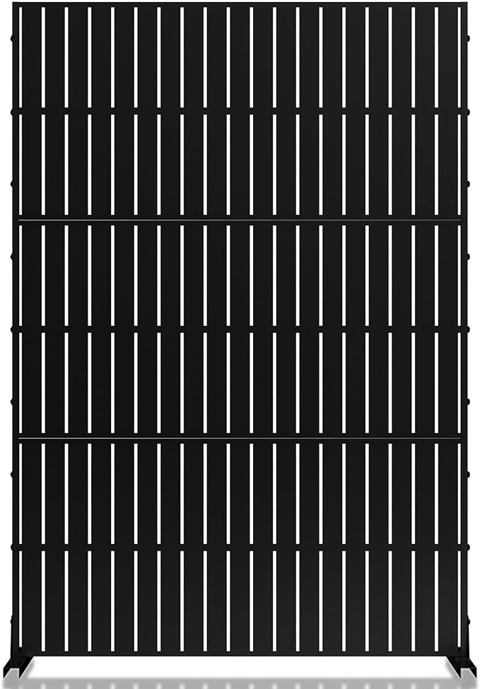 MTART Metal Privacy Screen 72" H x 47.2" Decorative Outdoor Privacy Screen by Unknown