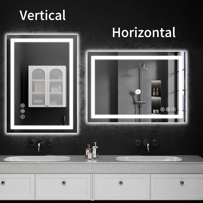 LED Bathroom Mirrors 24"x30" Bathroom Mirror - Image 9