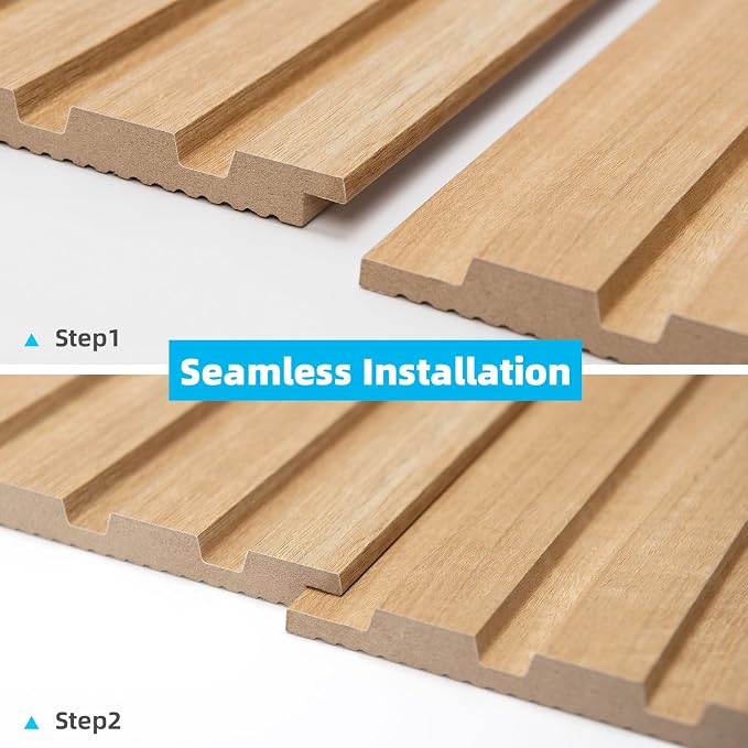 Art3d 6-Piece Wood Slat Panels for Stylish Interior Decor and Ceiling Decoration - Image 7