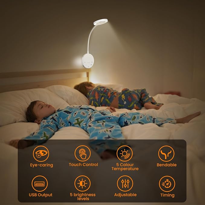 Wall Mounted Reading Light, Bedside Headboard Lights - Image 7