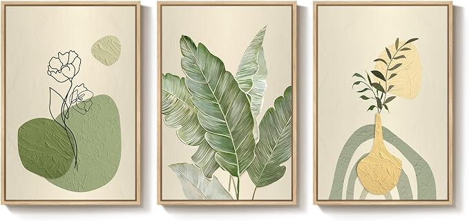 Framed Botanical Modern Wall Art - Image 9