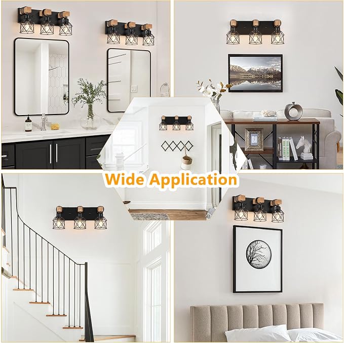 FadimiKoo 3-Light Farmhouse Vanity Light - Image 7