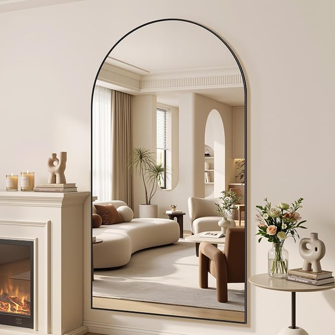 Suidia 76"x44" Arched Full Length Mirror - Image 2