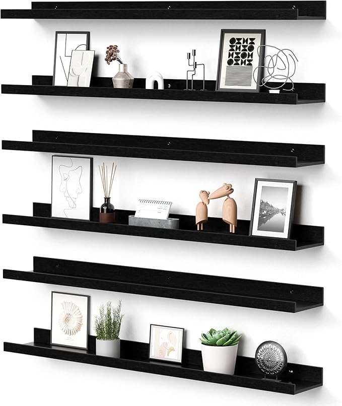 upsimples Floating Shelves for Wall, 35.5 Inch Shelves for Decor Storage Set of by upsimples