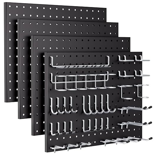INCLY 70PCS Pegboard Wall Organizer, Garage Tool Storage, Workbench Organization by INCLY