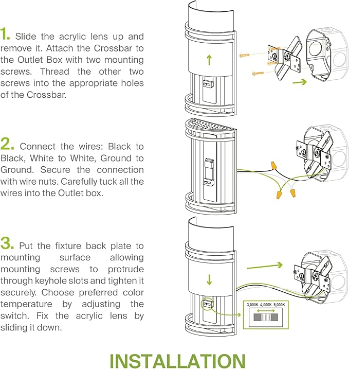 ASD LED Indoor Wall Mount Light Fixture - Image 8