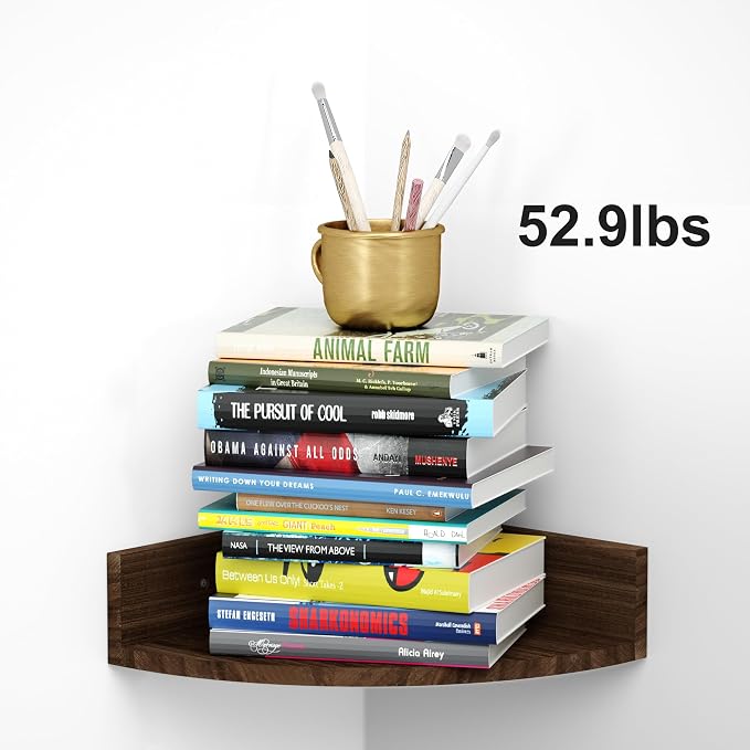 Alsonerbay Corner Shelf Wall Mount, Floating Shelves - Image 7
