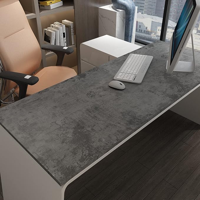 3yecao 24"×354" Thick Grey Blue Concrete Wallpaper Peel and Stick 3D Wide - Image 9