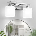 Bathroom Lighting Fixtures Over Mirror Brushed Nickel, Anti-Rust 2-Light by Dekang