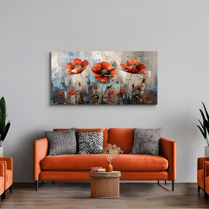 SERIMINO Large Wall Art for Living Room, Nature Floral Botanical Wall Decor - Image 2