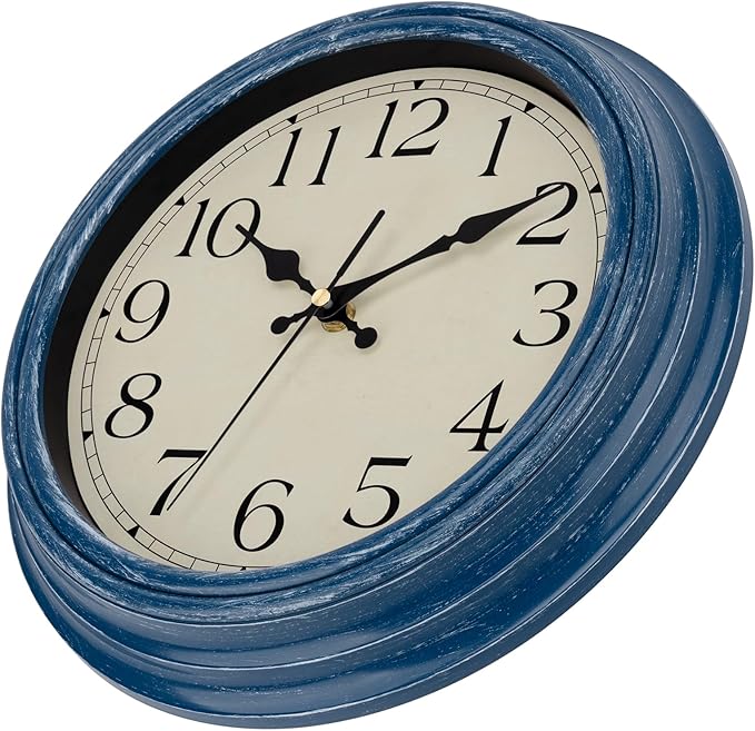 Foxtop 12 Inch Wall Clocks Battery Operated Silent Non-Ticking Classic Vintage - Image 6