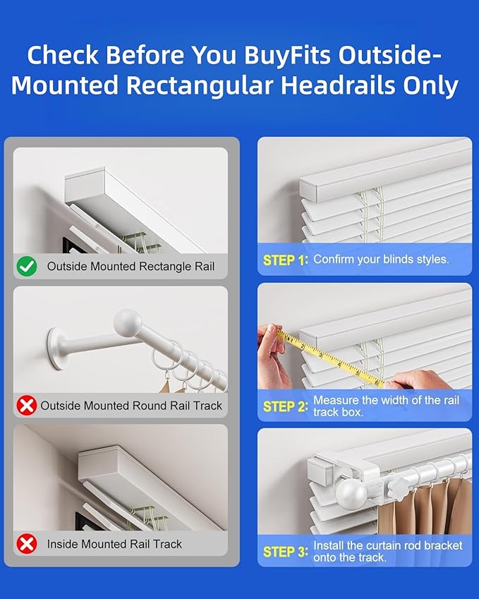 Over-Blinds Curtain Rod Brackets - Image 3