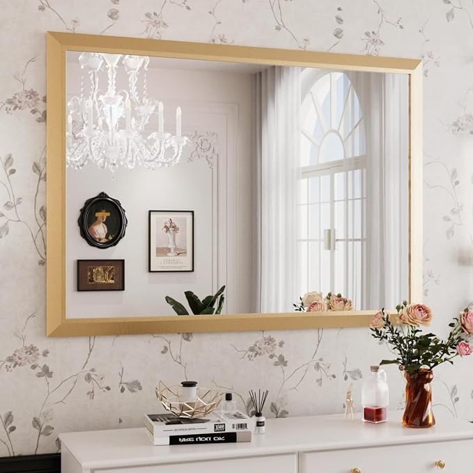 Amorho 50x36 Inch Bathroom Mirror, Wall-Mounted Mirrors Perfect by Amorho