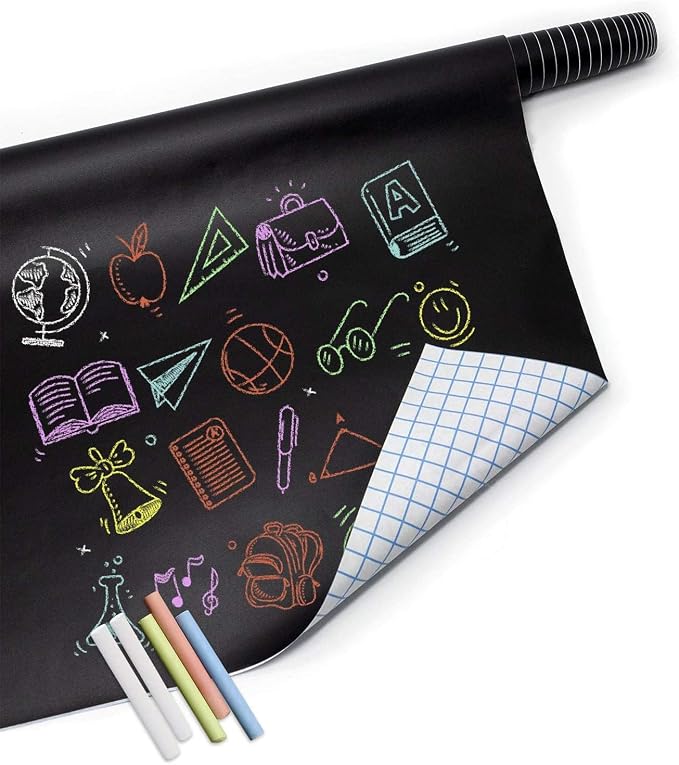 Chalkboard Wallpaper Peel and Stick, Self Adhesive Blackboard Wall Decals - Image 9