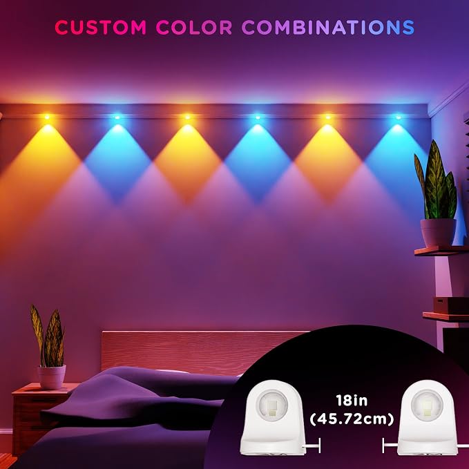 Enbrighten Spectrum Remote Controlled Indoor Accent Wall String Lights - Image 4