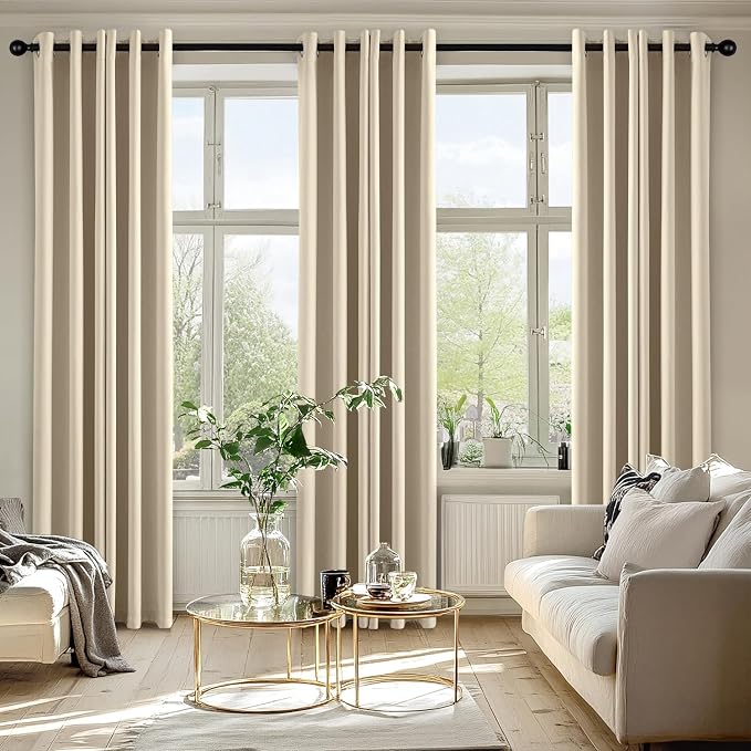 MIULEE Blackout Curtains for Bedroom Living Room 2 Panels, Thermal Insulated - Image 6