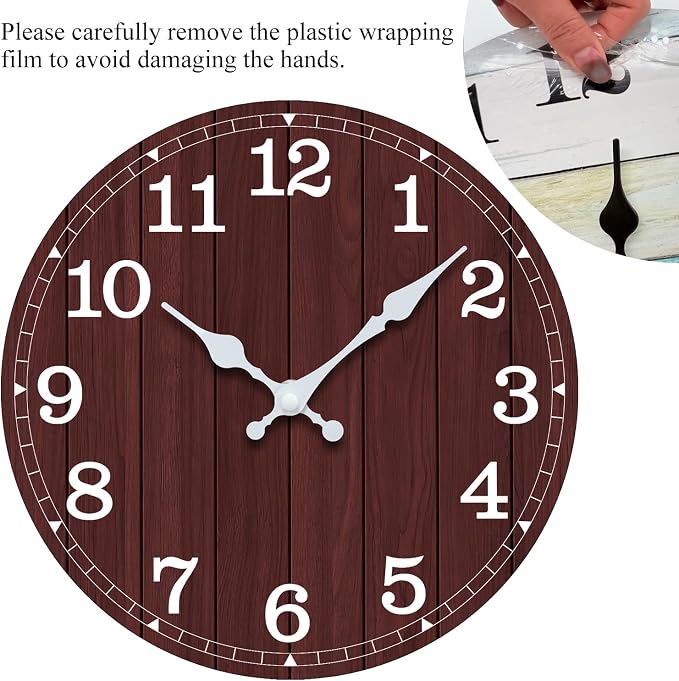 Wall Clock, Modern Wall Clocks Battery Operated, Silent Non Ticking Clock - Image 5