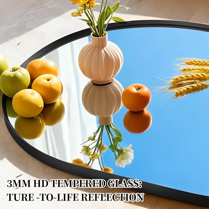 Oval Full Length Mirror, Ultra-Clear Explosion-Proof, Simple and Classic Deco - Image 5