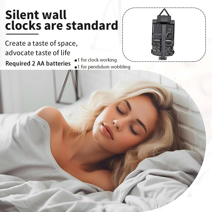 Dankeit Decorative Silent Quartz Wall Clock - Image 3