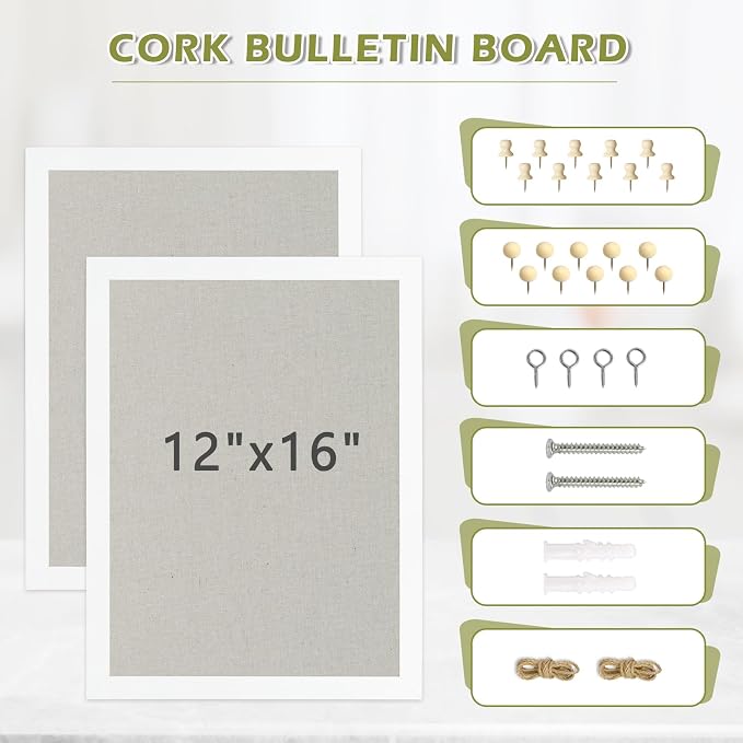 2-Pack Double-Sided Cork Board - Image 3