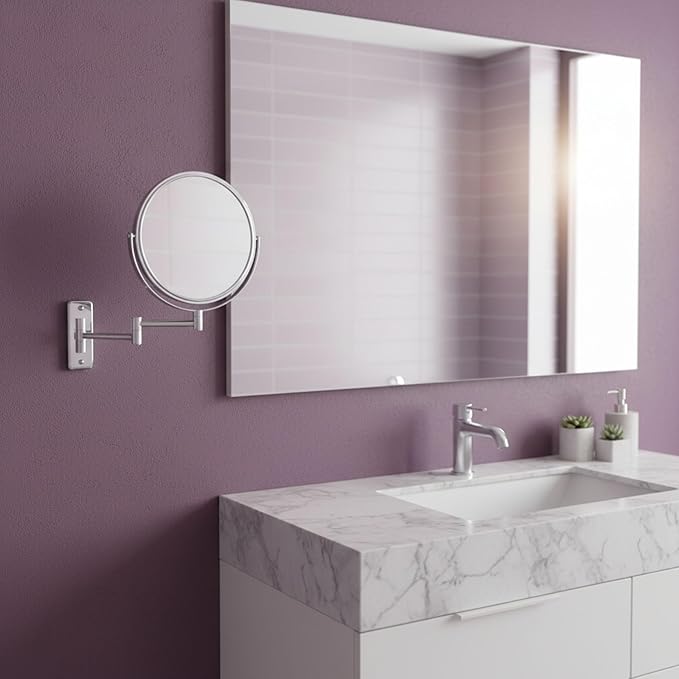 JERDON Wall-Mounted Magnifying Mirror - Image 5