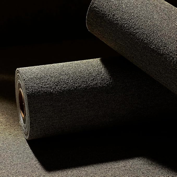 Blended Brown Peel and Stick Wallpaper Slight Velvety Feeling Woven Fabric - Image 2