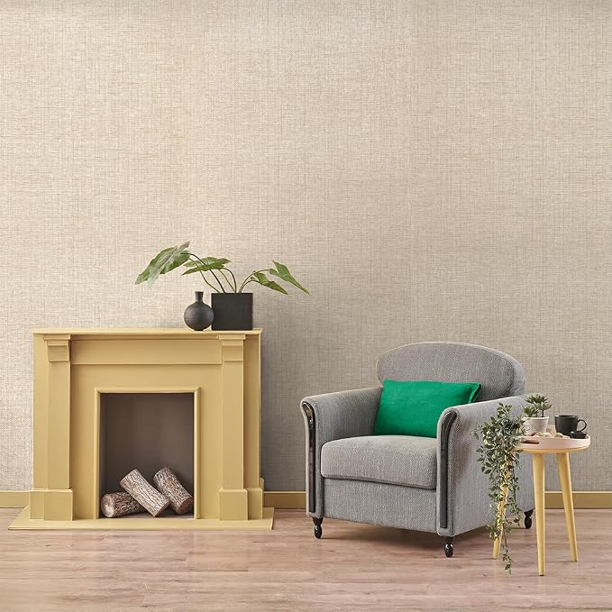Ansehan Wallcovering W030106 EnvyCollection 36" W x 8 Yard L, Natural Paper - Image 3