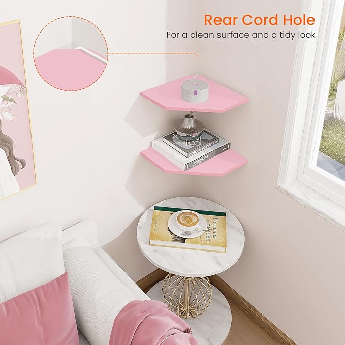 Homode Corner Floating Shelves, Corner Wall Shelf - Image 6