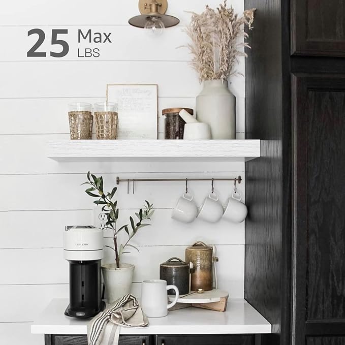 QEEIG Floating Shelf for Wall Bathroom Shelves Bedroom Kitchen Living Room - Image 4