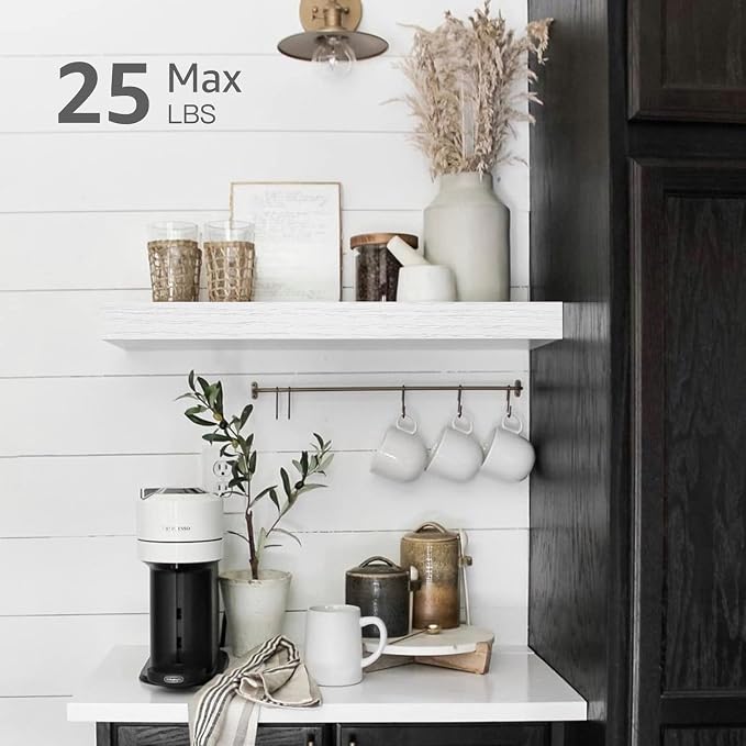QEEIG Floating Shelves for Wall Bathroom Shelf Bedroom Kitchen Living Room - Image 4