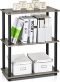 Furinno TURN-N-TUBE Storage Shelves, 3-Tier Book Shelf, Corner Shelf, Toolless by Furinno-FitsYourSpaceFitsYourBudget