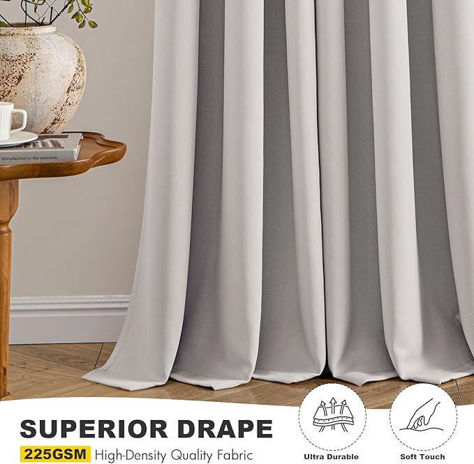 MIULEE Blackout Curtains for Bedroom Living Room 2 Panels, Thermal Insulated - Image 5