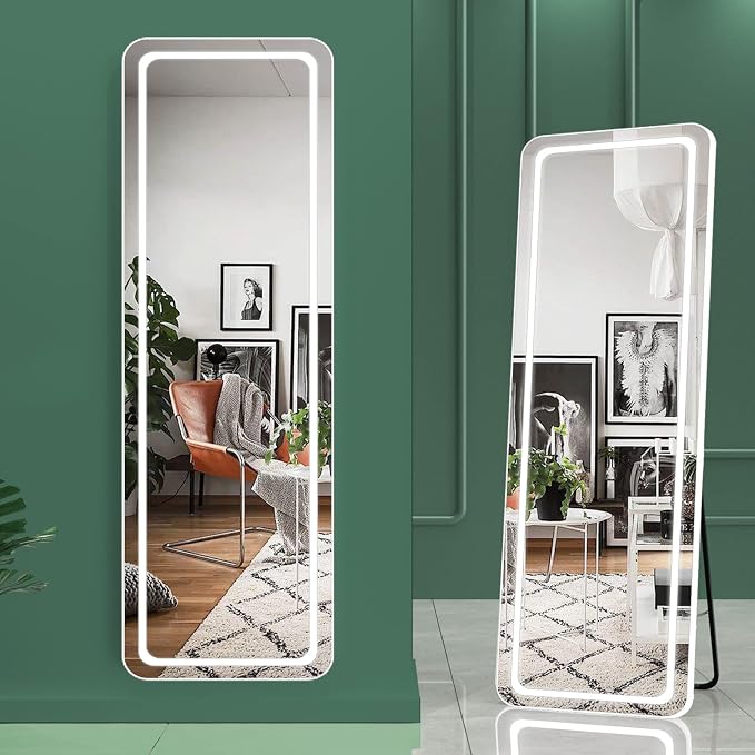 Hasipu Full Length Mirror with Lights, Full Body Dressing Standing, Hanging - Image 7