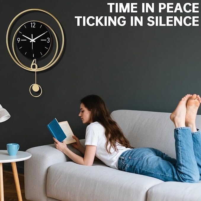 Dankeit Decorative Wall Clock, Silent Non-Ticking Quality Quartz Battery - Image 6