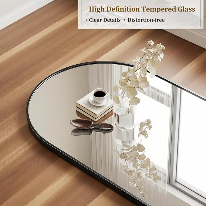 Degfig Arched Full Length Mirror, Full Body Mirrors - Image 6