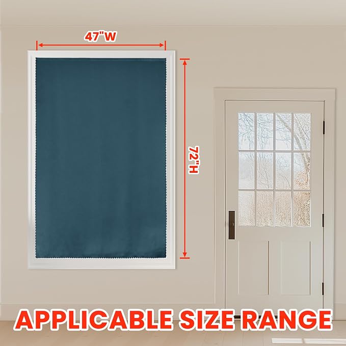 AJAZZ self Adhesive Portable 100% Blackout Curtains Simple and Easy to - Image 6