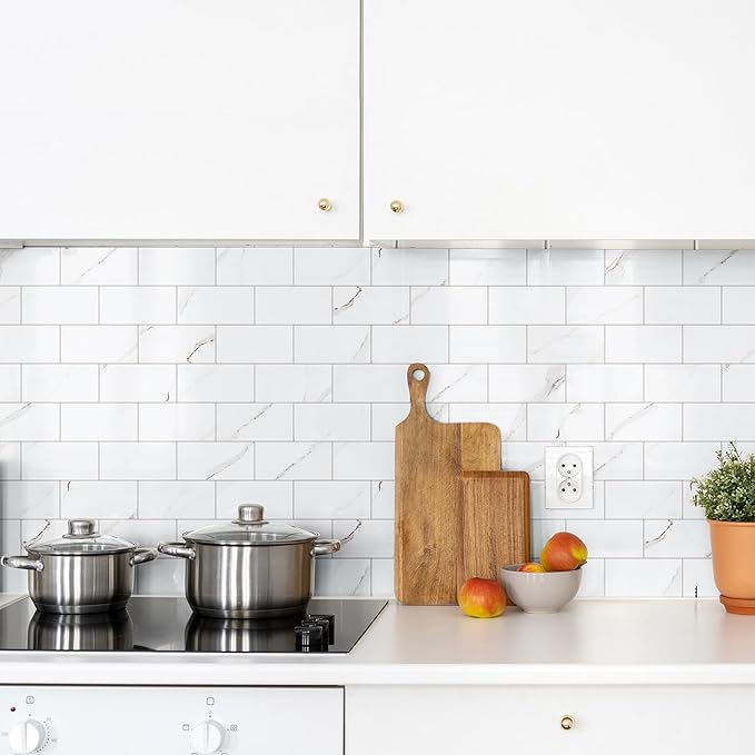 StyloVue 4 Pieces Peel and Stick Backsplash - Image 2