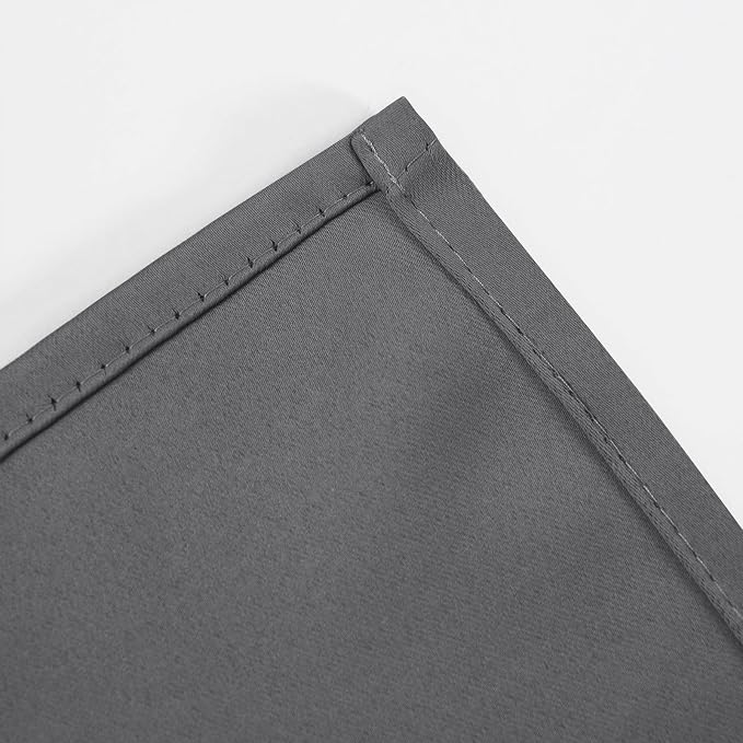 LEMOMO Blackout Curtains 52 x 120 Inch Long Frost Grey Curtains Set of 2 Panels - Image 7