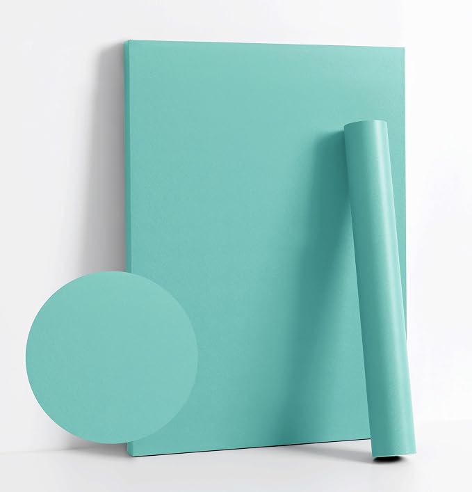 Dimoon 118.1''x17.7''Mint Green Peel and Stick Wallpaper Contact Paper Modern by DIYYOURMOON