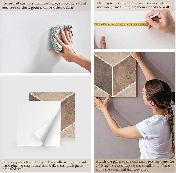 12Pack Acoustic Panels, Self-Adhesive Sound Proof Panels - Image 5
