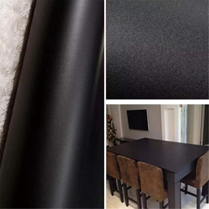 Yancorp 24"x120"Matte Black Contact Paper Peel and Stick Wallpaper Solid Teal - Image 2