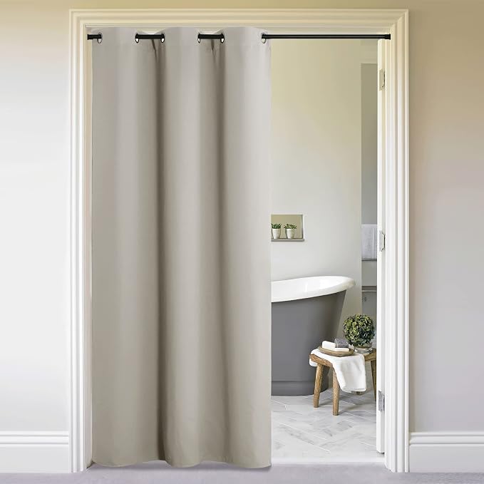 NICETOWN Sliding Door Curtains 96 inch Length, Single Curtain, Insulating by NICETOWN