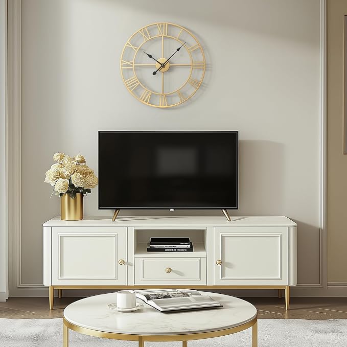 Cuspin 24 Inch Large Wall Clock, Silent Non Ticking Battery-Operated Metal - Image 7