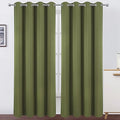 LEMOMO Olive Green Blackout Curtains/52 x 84 Inch Long/Set of 2 Curtain by Lemomo