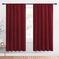NICETOWN Christmas Burgundy Blackout Curtains and Drapes by NICETOWN