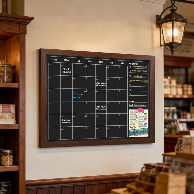 4 THOUGHT Monthly Calendar Chalkboard - Image 6