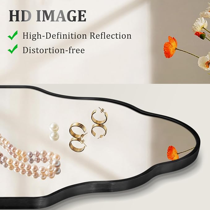 Scalloped Mirror for Bathroom - Image 8
