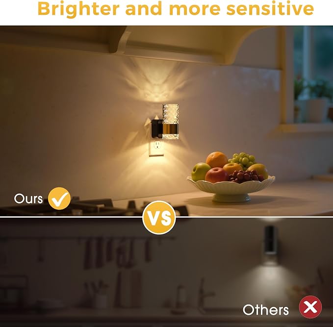 L LOHAS LED Night Light, Modern Night Lights Plug into Wall, 3000K Soft Warm - Image 5